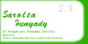 sarolta hunyady business card